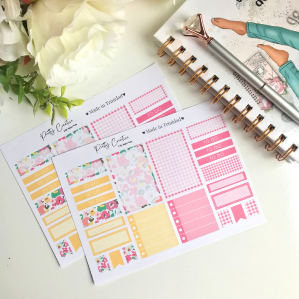 Floral Functional Sticker Sheet
