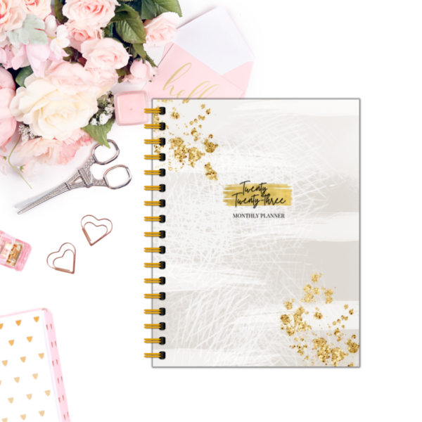Taupe Monthly Planner
