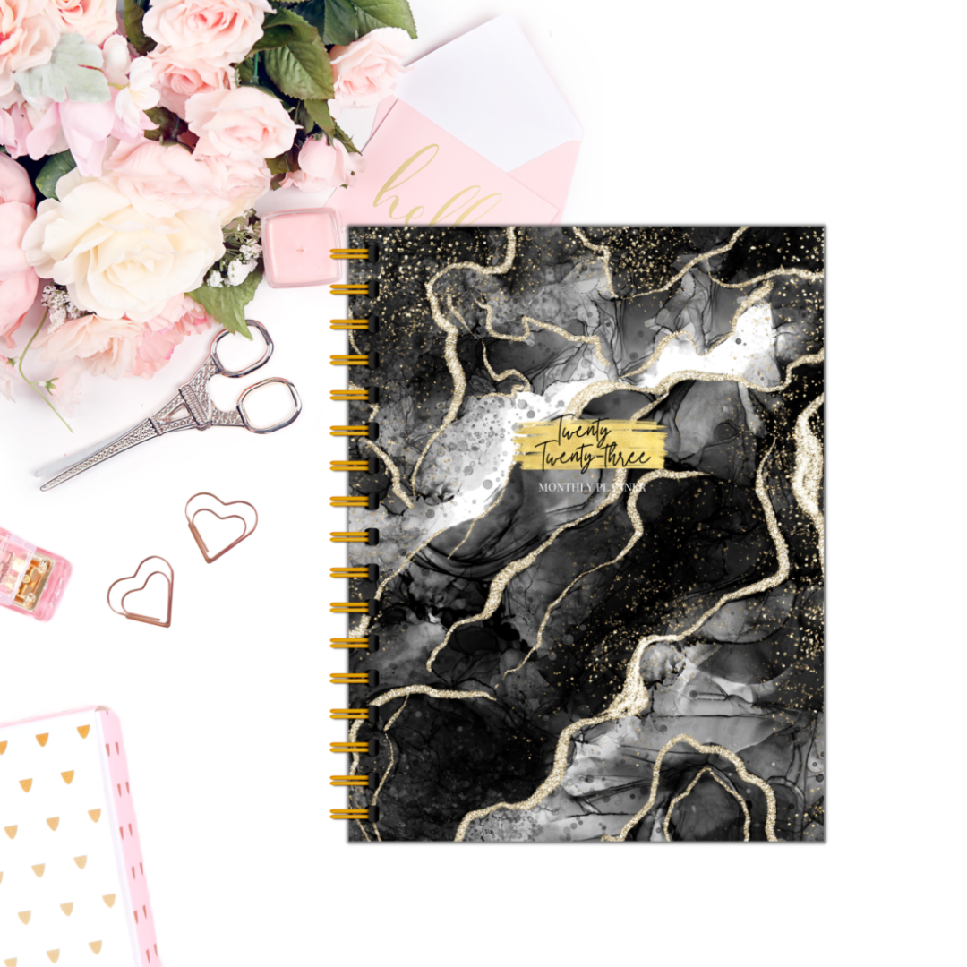 Onyx Monthly Planner - Pretty Creative