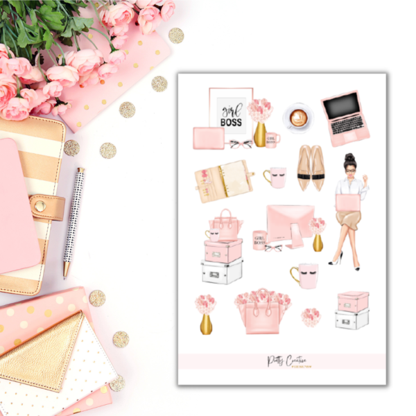 Girl Boss Sticker Sheet