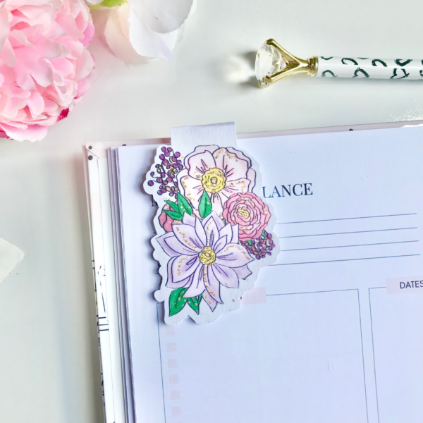 Floral Dream Magnetic Bookmark