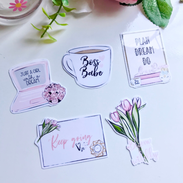 Tulips Vinyl Die Cut Stickers