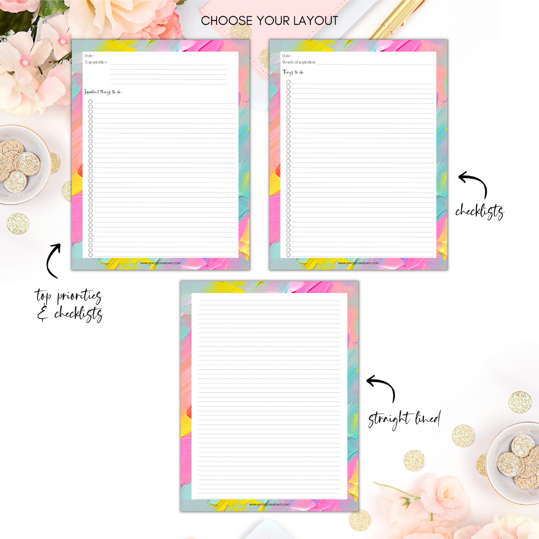 Pastel Dream Notepads - Pretty Creative