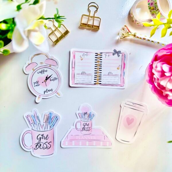 Girl Boss Vinyl Die Cut Sticker Set