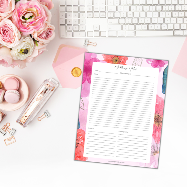 Fleur Meeting Notes Pad