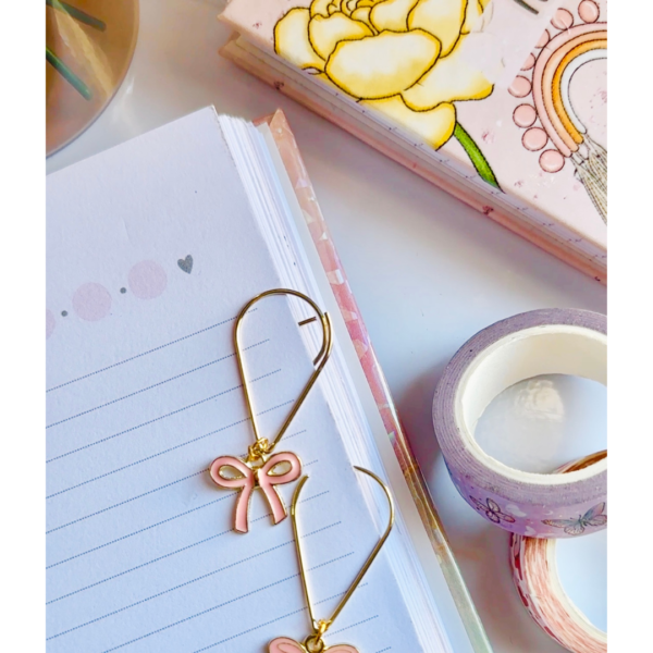 Coquette Bow Dangle Clips