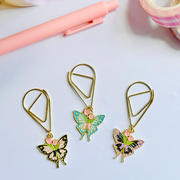 Butterfly Dangle Clips