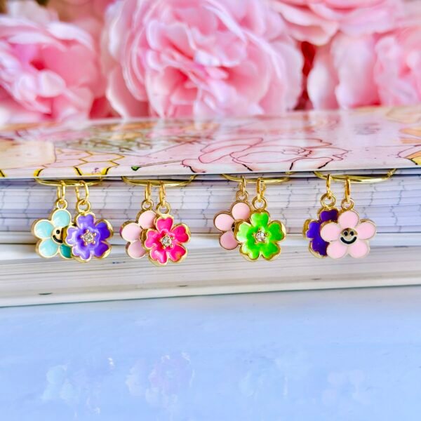 Floral Duo Dangle Clips