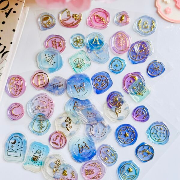 Whimsical Wax Seal Sticker Set – Pack of 5
