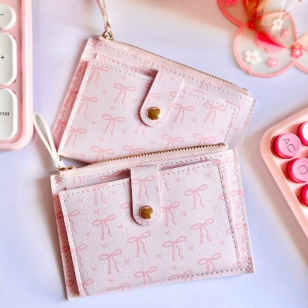 Pink Bow Slim Wallet