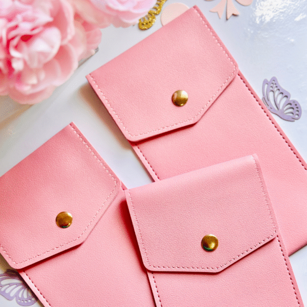 Pink Multifunctional Pen Pouch