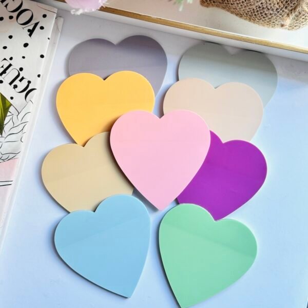 Clear Heart Sticky Notes